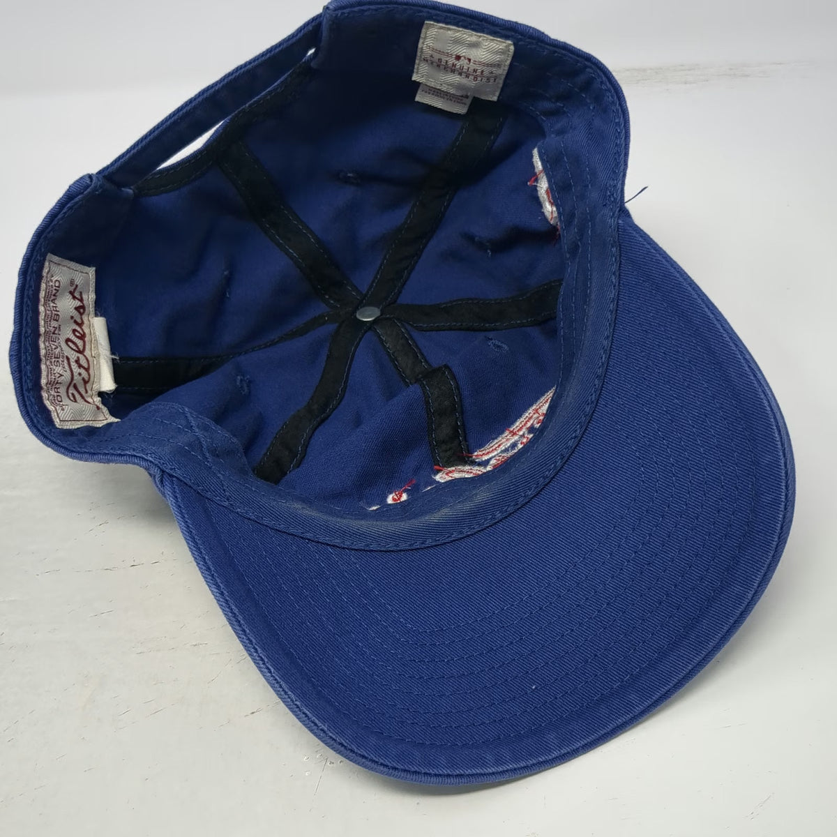 Texas Rangers MLB Titleist Baseball Cap Blue One Size Slideback Hat Cotton Strap