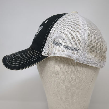 Outdoor Cap Baseball Cap Black OSFM Worthy Brewing Bend Oregon Mesh Strapback