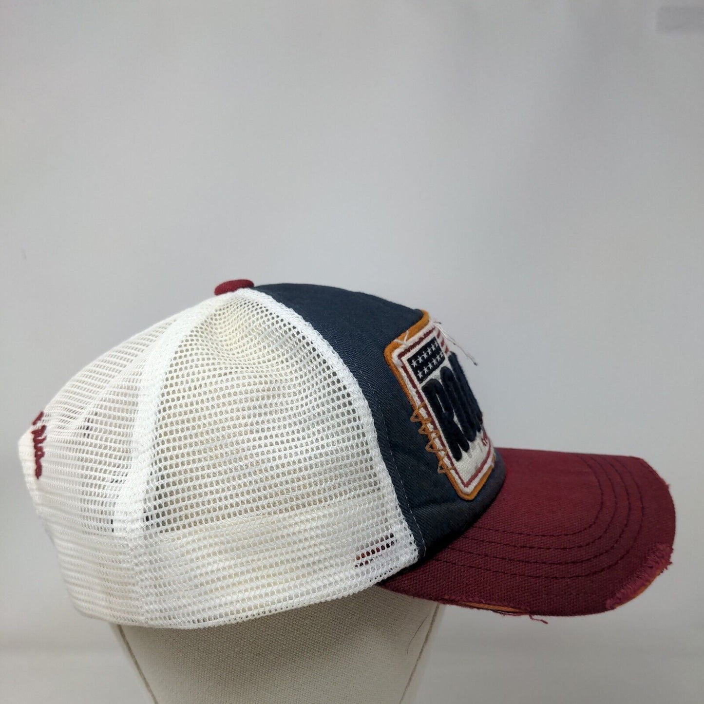 Road Trip USA Adventure Snapback Trucker Hat Multicolor OS Patriotic Distressed