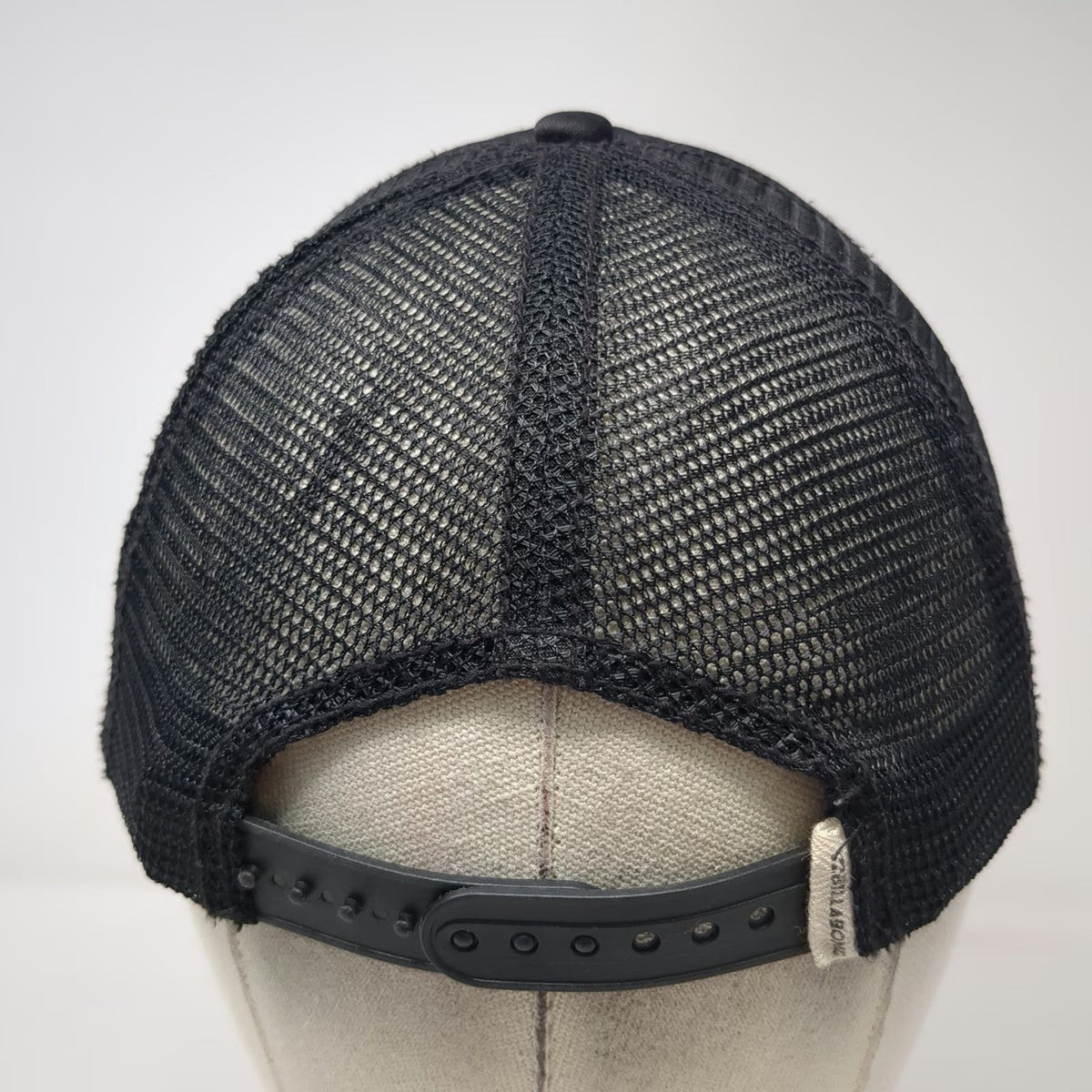 Billabong Trucker Hat Black One Size Wave Logo Mesh Back Snapback Surf Cap