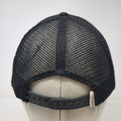 Billabong Trucker Hat Black One Size Wave Logo Mesh Back Snapback Surf Cap