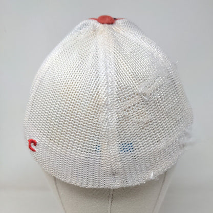 LB Fitted Trucker Hat Small-Medium Multi Embroidered Letters Mesh Back