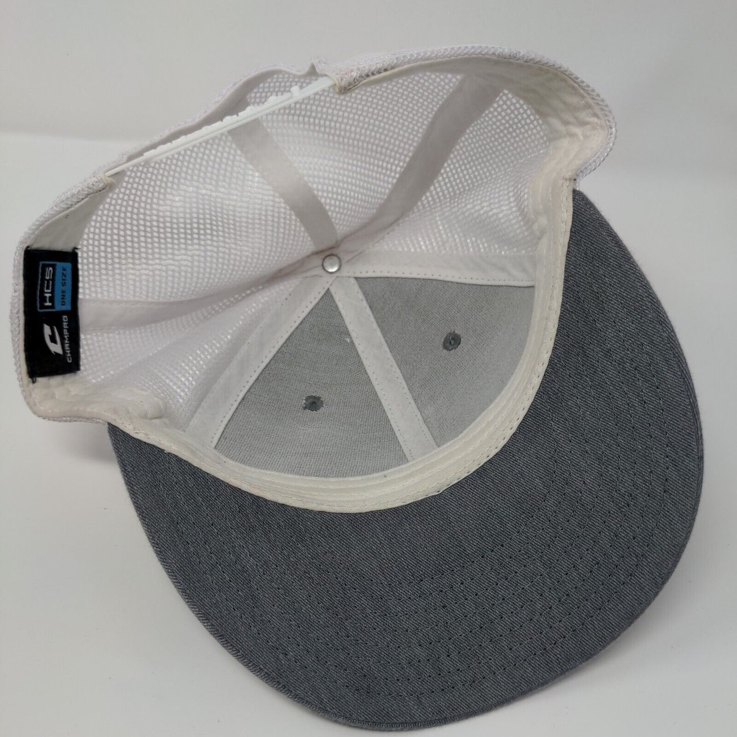 Champro Snapback Trucker Hat Gray OSFA HC5 Adjustable Mesh Back 6 Panel Blank