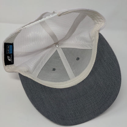 Champro Snapback Trucker Hat Gray OSFA HC5 Adjustable Mesh Back 6 Panel Blank