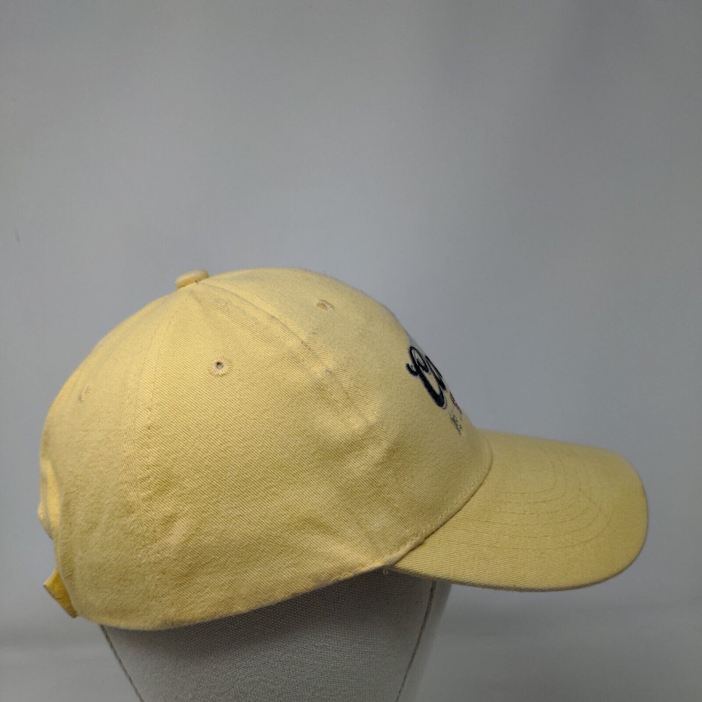 Coors Banquet Strapback Hat Yellow One Size Embroidered Adjustable