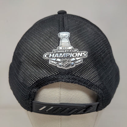 2021 Stanley Cup Champions NHL Trucker Hat Black One Size Mesh Back Fanatics