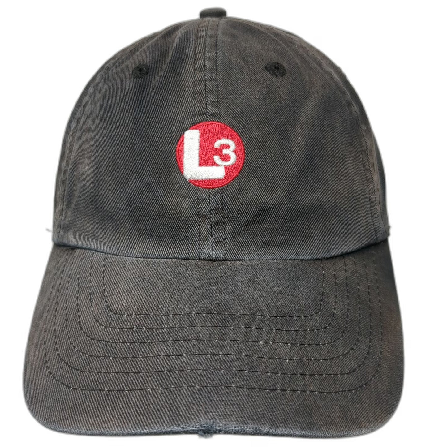 L-3 Communications Logo Gray Baseball Cap One Size Slideback Corporate Hat Tech