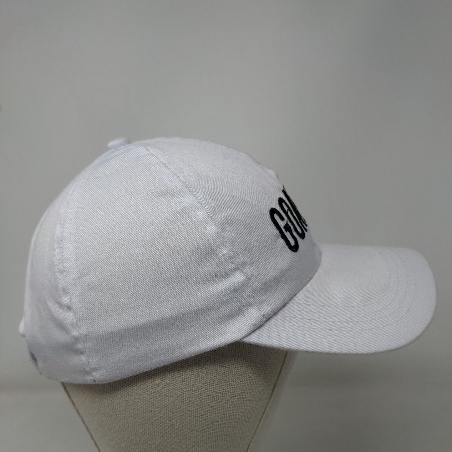 GOALSAF Strapback Hat White One Size Embroidered Charlotte Russe