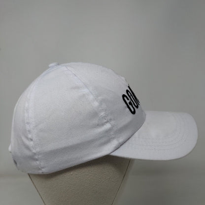 GOALSAF Strapback Hat White One Size Embroidered Charlotte Russe