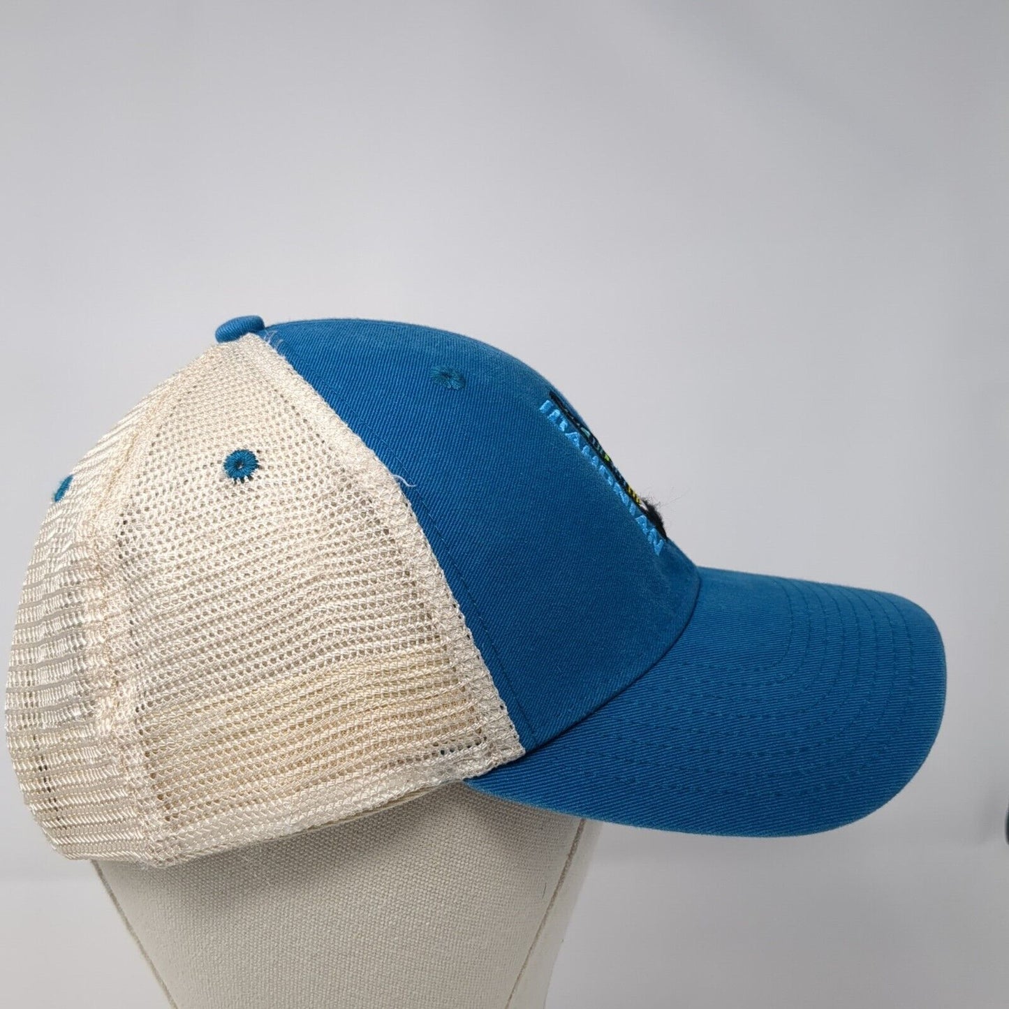 Idahonian Strapback Trucker Hat Blue One Size Adjustable Mesh Back Ouray