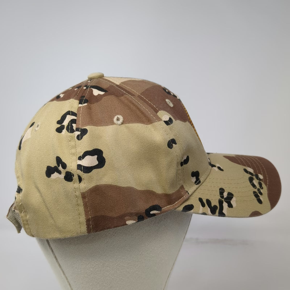 Hosanna Baseball Cap Beige OSFM Desert Camo Air Force Seal US Flag Military Hat