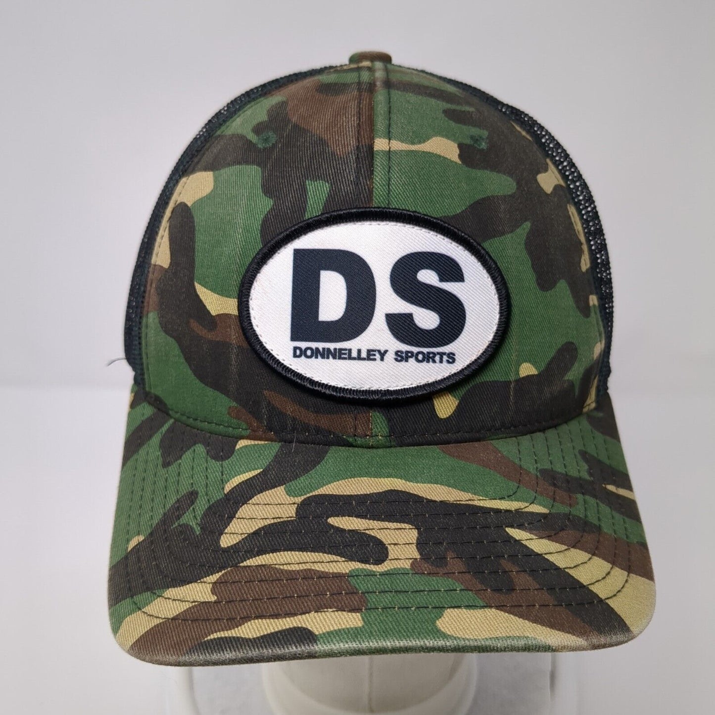 DS Donnelley Sports Snapback Trucker Hat Camouflage OS Mesh Back Richardson
