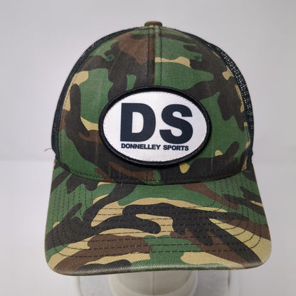 DS Donnelley Sports Snapback Trucker Hat Camouflage OS Mesh Back Richardson