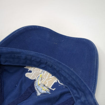 Sport Fishing Marlin Blue Baseball Cap One Size Slideback Hat Cotton Curved Bill