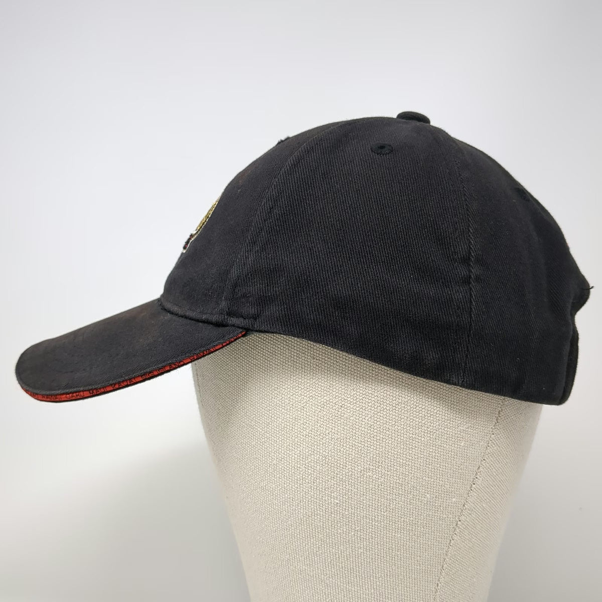 Hawaiian Headwear Baseball Cap Black OS Maui Hang Loose Shaka Sandwich Brim Hat