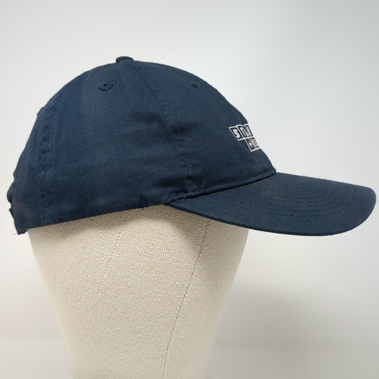Port & Company Baseball Cap Blue One Size Strapback Startup Health Cotton Hat