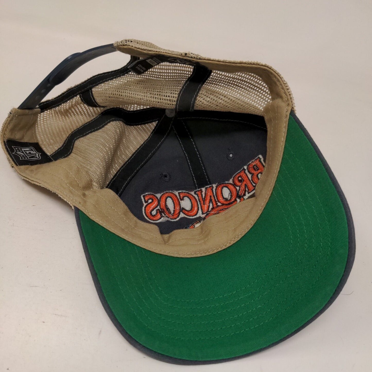 '47 Brand NFL Snapback Mesh Back Trucker Hat Denver Broncos Gray OSFA Logo