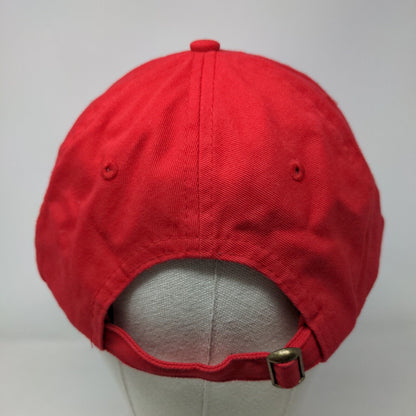 Leinenkugel's Slideback Hat Red One Size Adjustable Embroidered Vented Holes