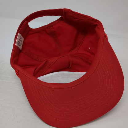 Head To Toe 5 Panel Red One Size Western Seeds Longhorn Rope Brim Utah Idaho Hat