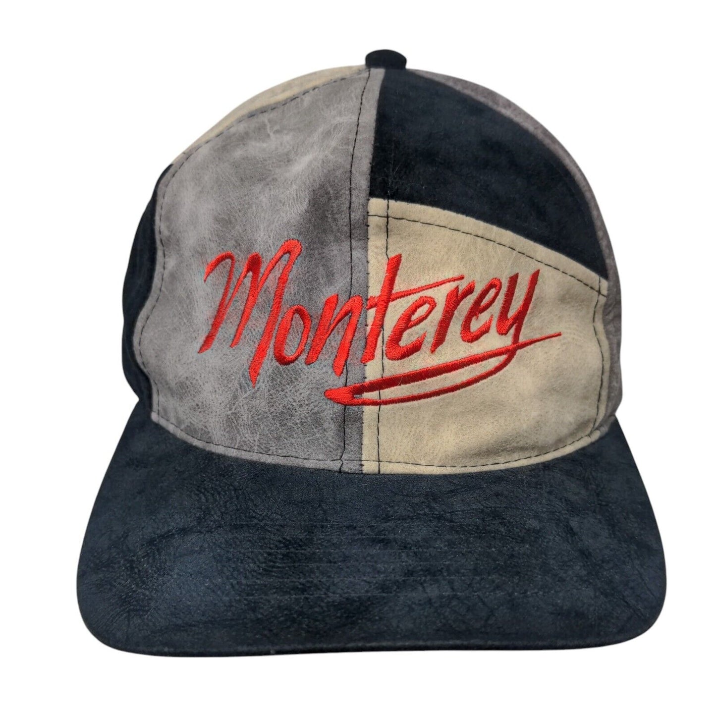 Monterey Snapback Hat Multi OSFA Adjustable Embroidered Colorblock
