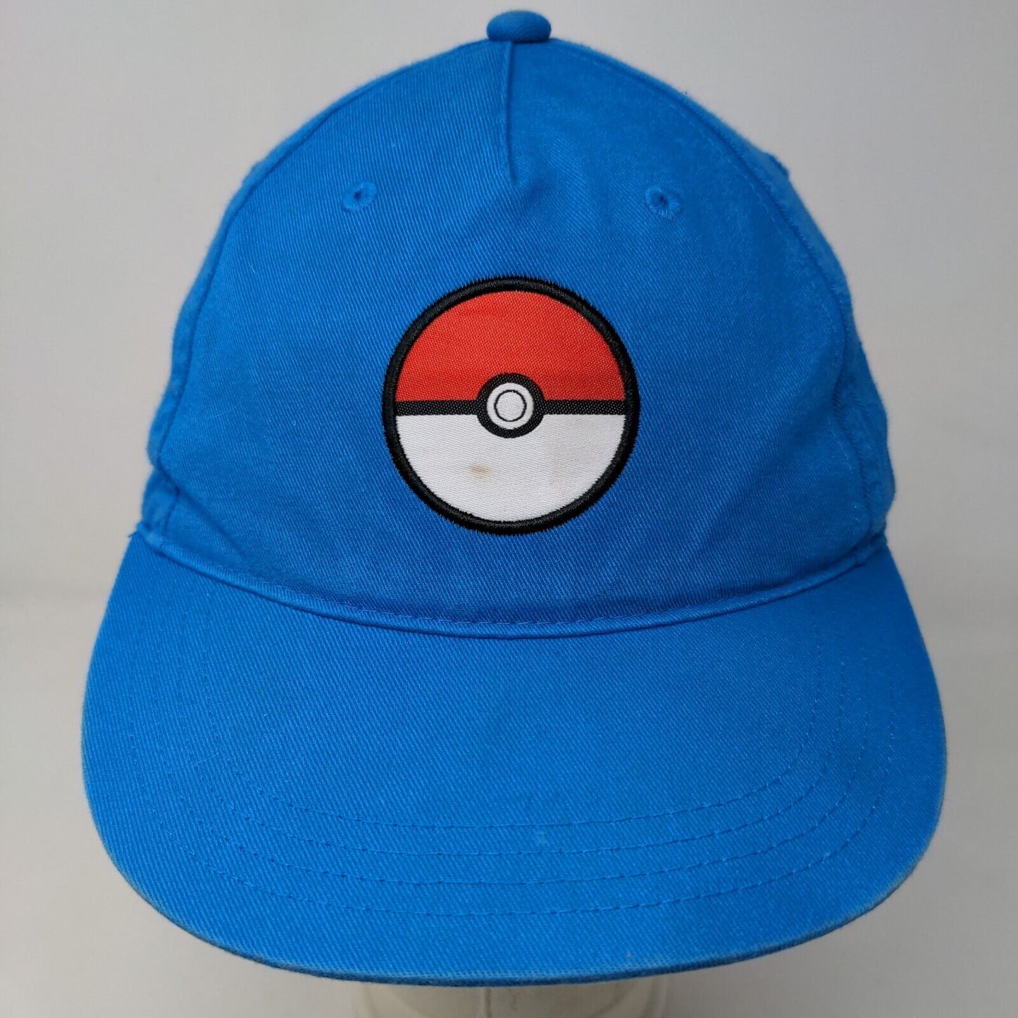 Pokemon Boy's Snapback Hat Blue Size OS Embroidered Poke Ball Logo