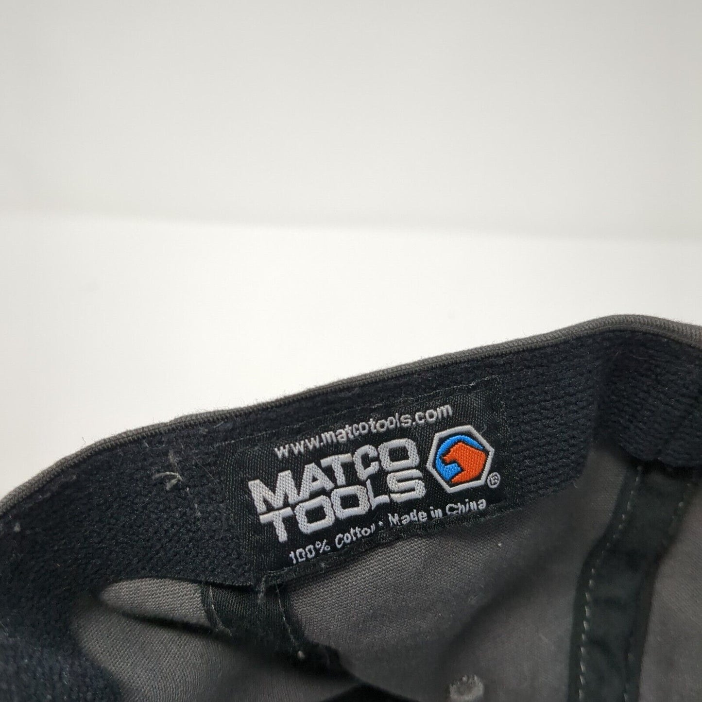 Matco Tools Fitted Hat Gray One Size Embroidered Solid 6 Panel Stretch