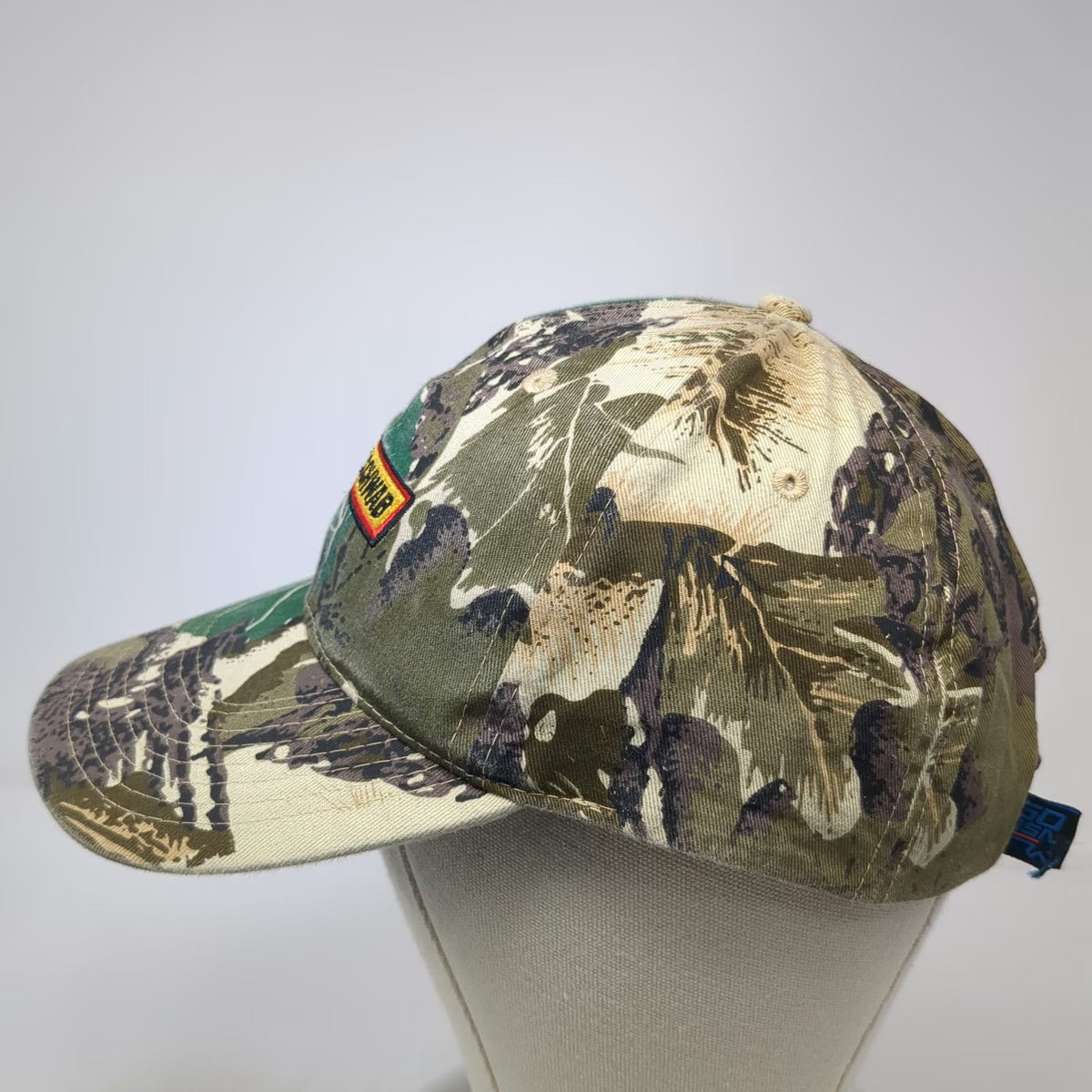 Go USA Baseball Cap Green One Size Camo Tires Les Schwab Logo Strapback Hat
