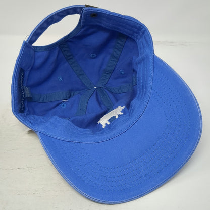Port Authority Blue Baseball Cap One Size Swimming Pig Embroidered Slideback