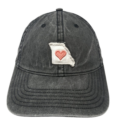 Heart Missouri Slideback Hat Gray One Size Adjustable Home Free Outdoor