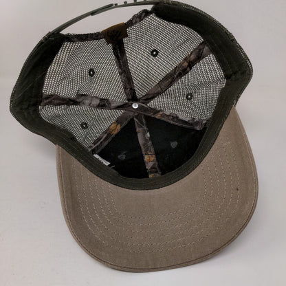 Legendary Snapback Trucker Hat Green One Size Adjustable Mesh Back Vented Holes