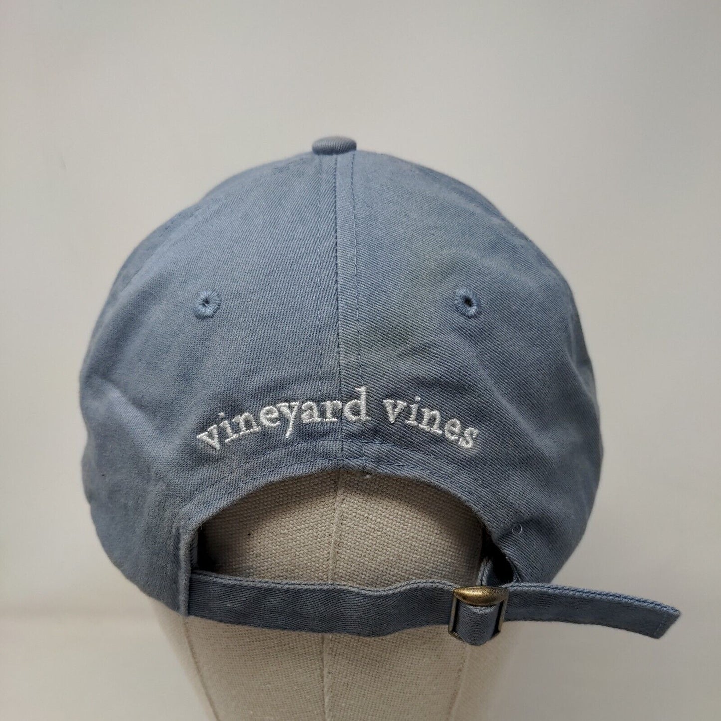 Vineyard Vines Slideback Hat Blue One Size Adjustable Embroidered 6 Panel