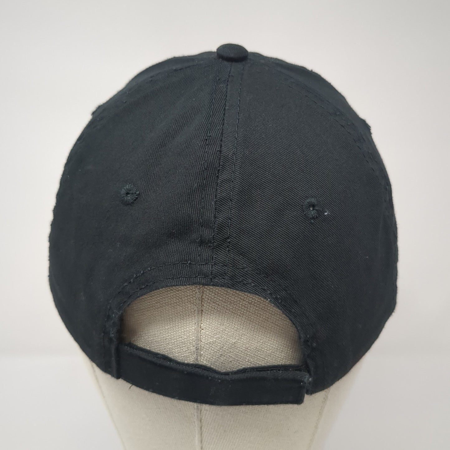 Duda ACE Strapback Hat Black One Size Adjustable Embroidered 6 Panel