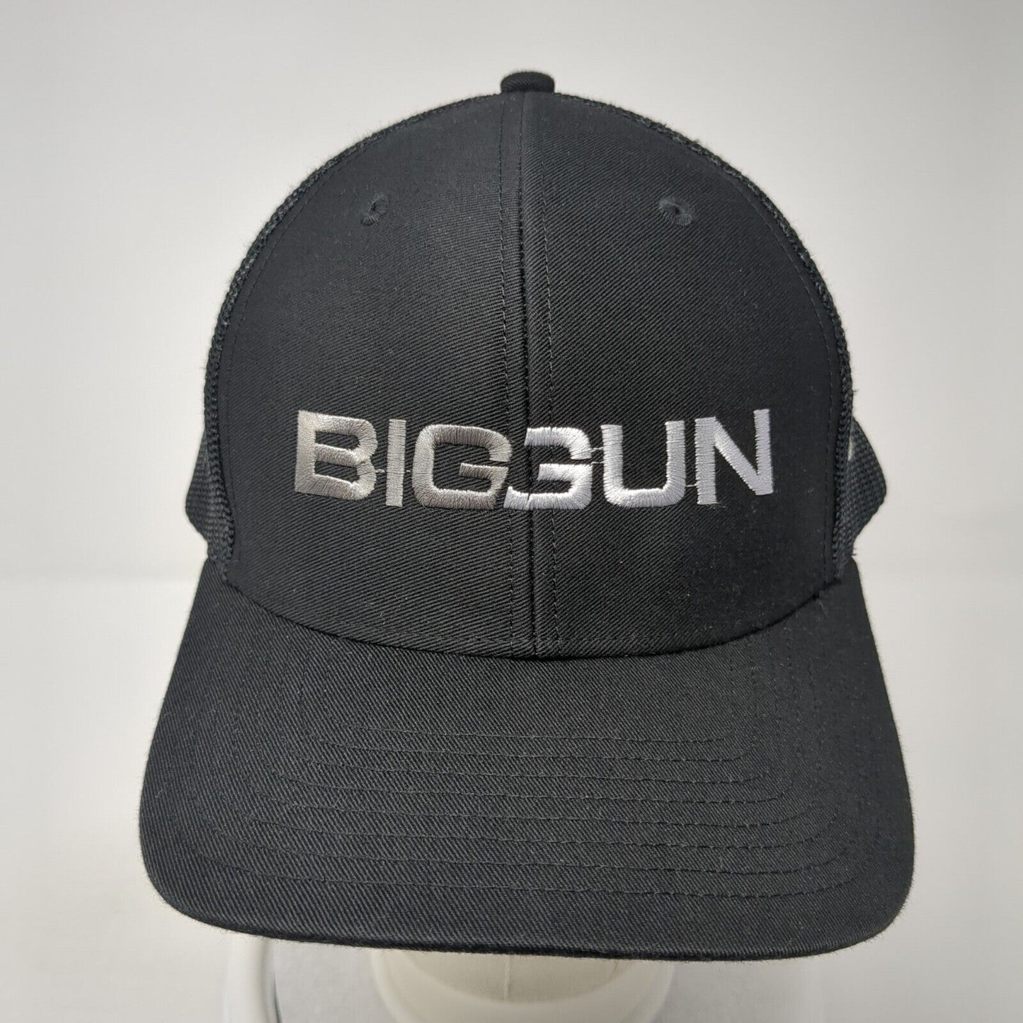 BIG GUN Nelson Snapback Trucker Hat Black One Size Mesh Back Outdoor