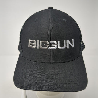 BIG GUN Nelson Snapback Trucker Hat Black One Size Mesh Back Outdoor