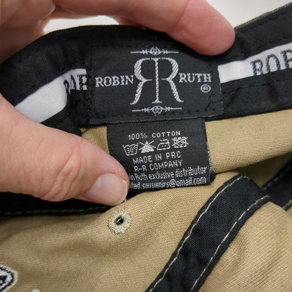 Robin Ruth Paris Baseball Cap Black One Size Contrast Stitching Souvenir Hat