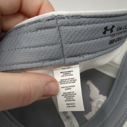 Under Armour Fitted Hat White L/XL Classic Fit ISO-Chill Armour Vent W/Tags