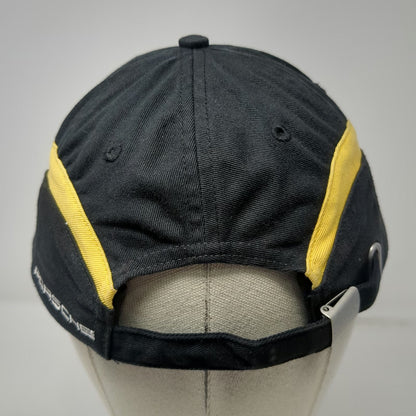 Porsche RS Spyder Baseball Cap Black One Size Slideback Logo Hat Yellow Red Trim