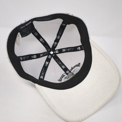 Horseshoe K Ranch Fitted Hat White S-M Embroidered New Era 39Thirty