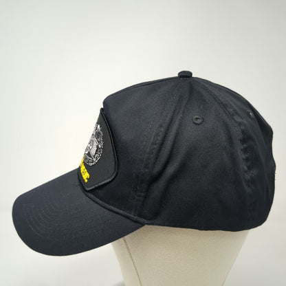 OTTO 5 Panel Black One Size Snapback Combat Medic Army Badge Embroidery Hat