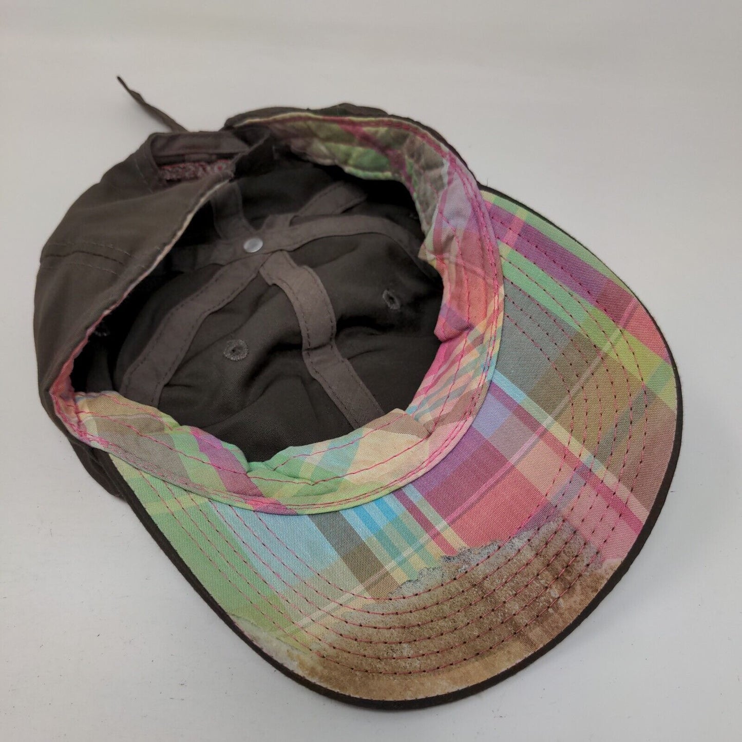 Mossy Oak Slideback Hat Brown One Size Embroidered Adjustable 6 Panel