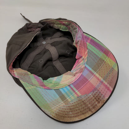 Mossy Oak Slideback Hat Brown One Size Embroidered Adjustable 6 Panel