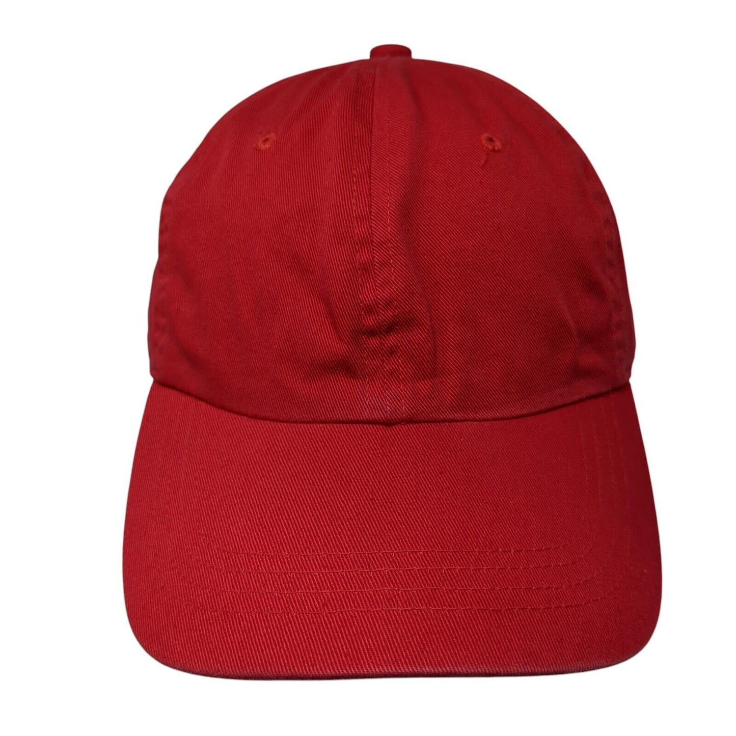 Lunada Bay Slideback Hat Red One Size Adjustable Vented Holes 6 Panel Blank