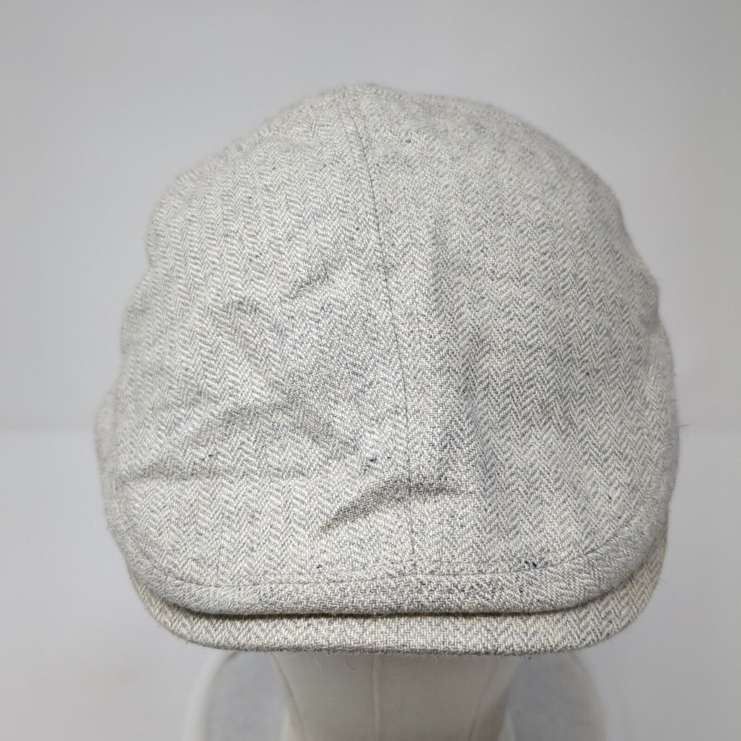Unbranded Fitted Flat Cap Gray M/L Herringbone Lined Blank Outdoor