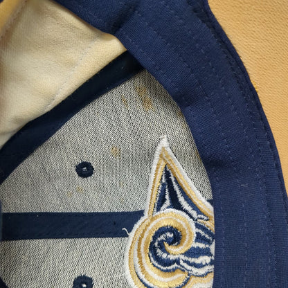 St Louis Rams NFL Reebok Blue Gold One Size Stretch Fit Contrast Panel Logo Hat