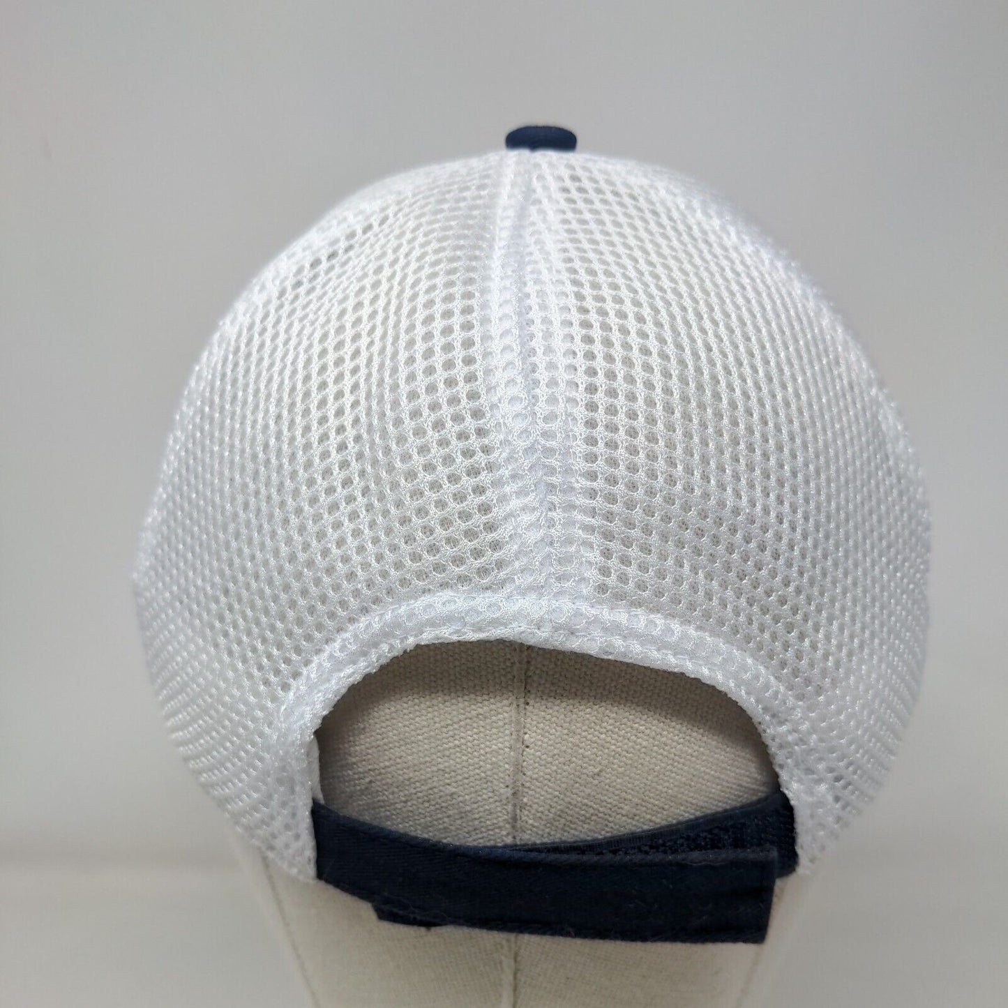 Kemira Patch Strapback Mesh Back Hat Blue OSFM Adjustable Colorblock