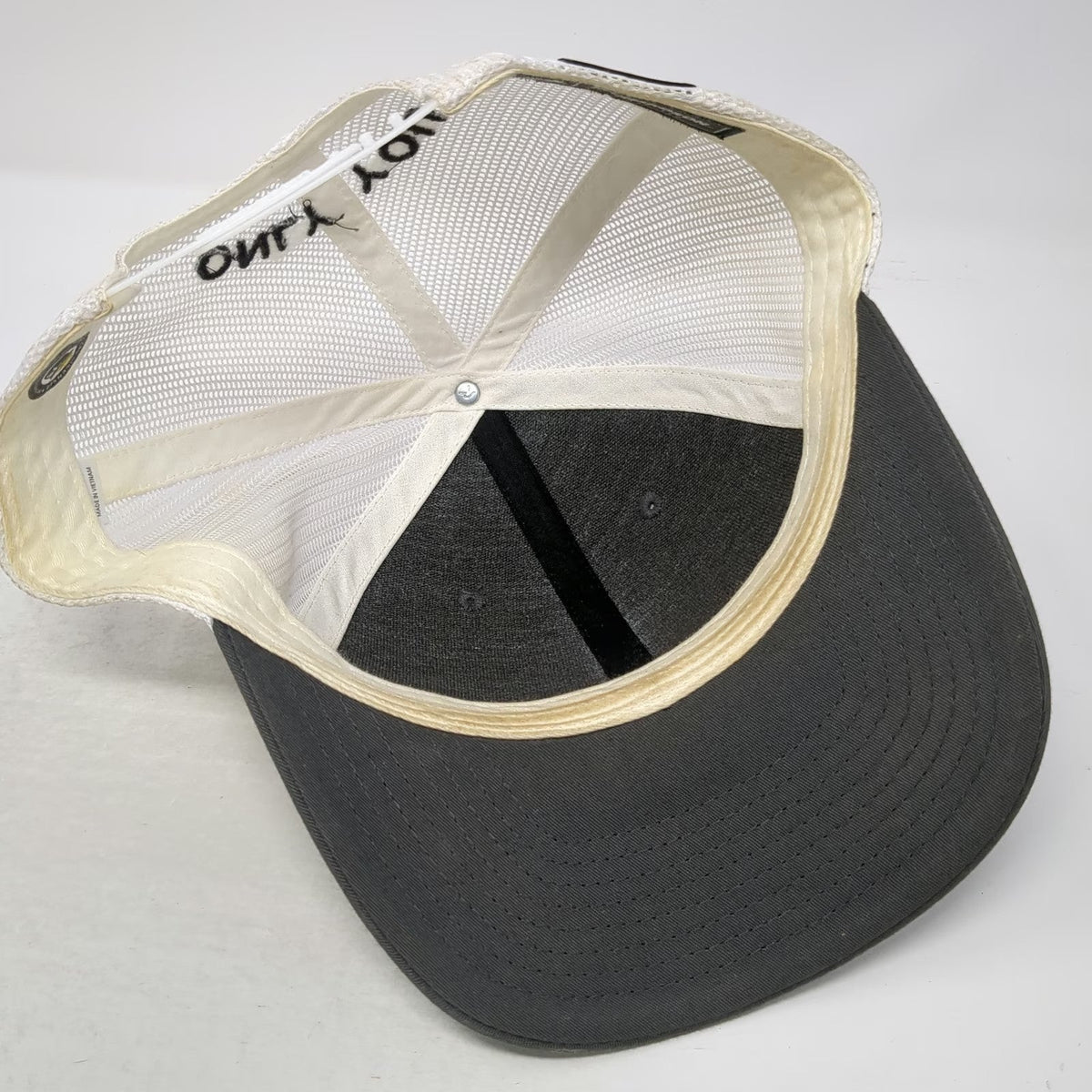 Richardson Trucker Hat Gray One Size Smokey Bear Only You Forest Fire Mesh Back
