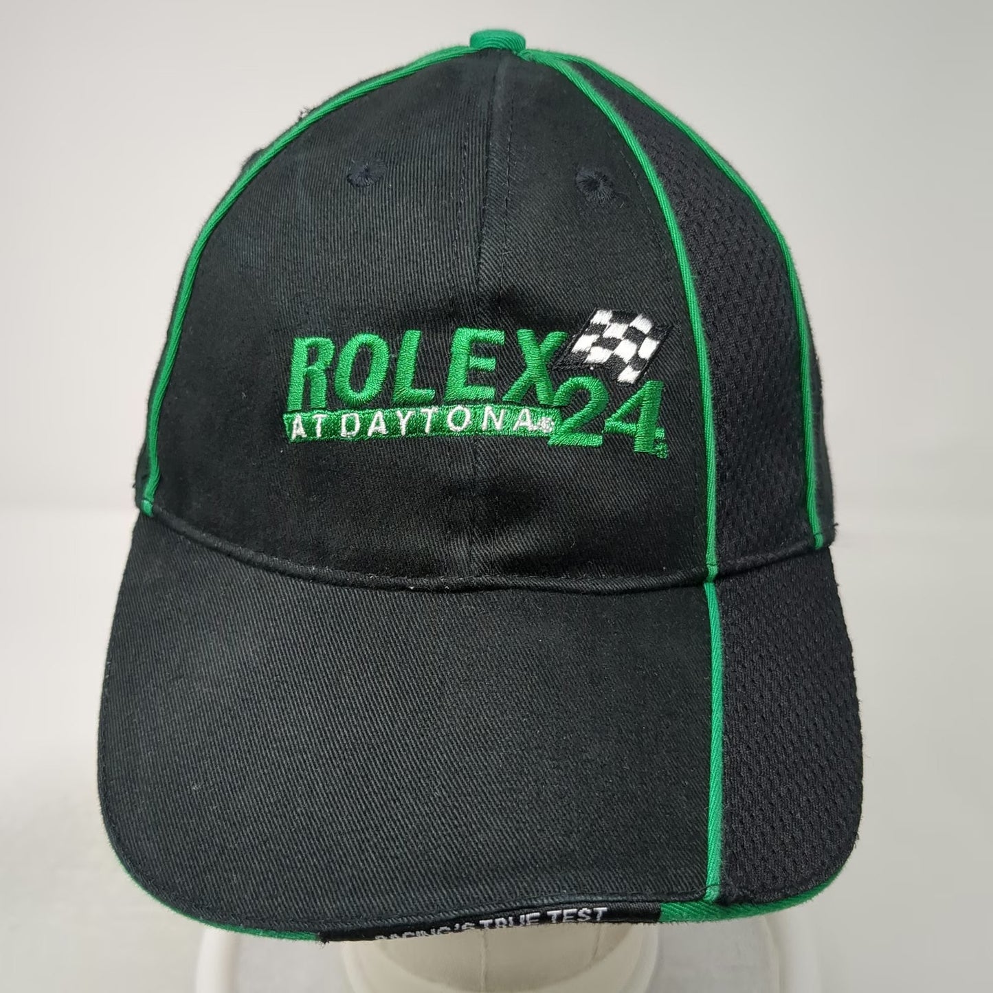 Rolex Daytona 24 2008 Champions Club Black One Size Baseball Cap Hat Mesh Green