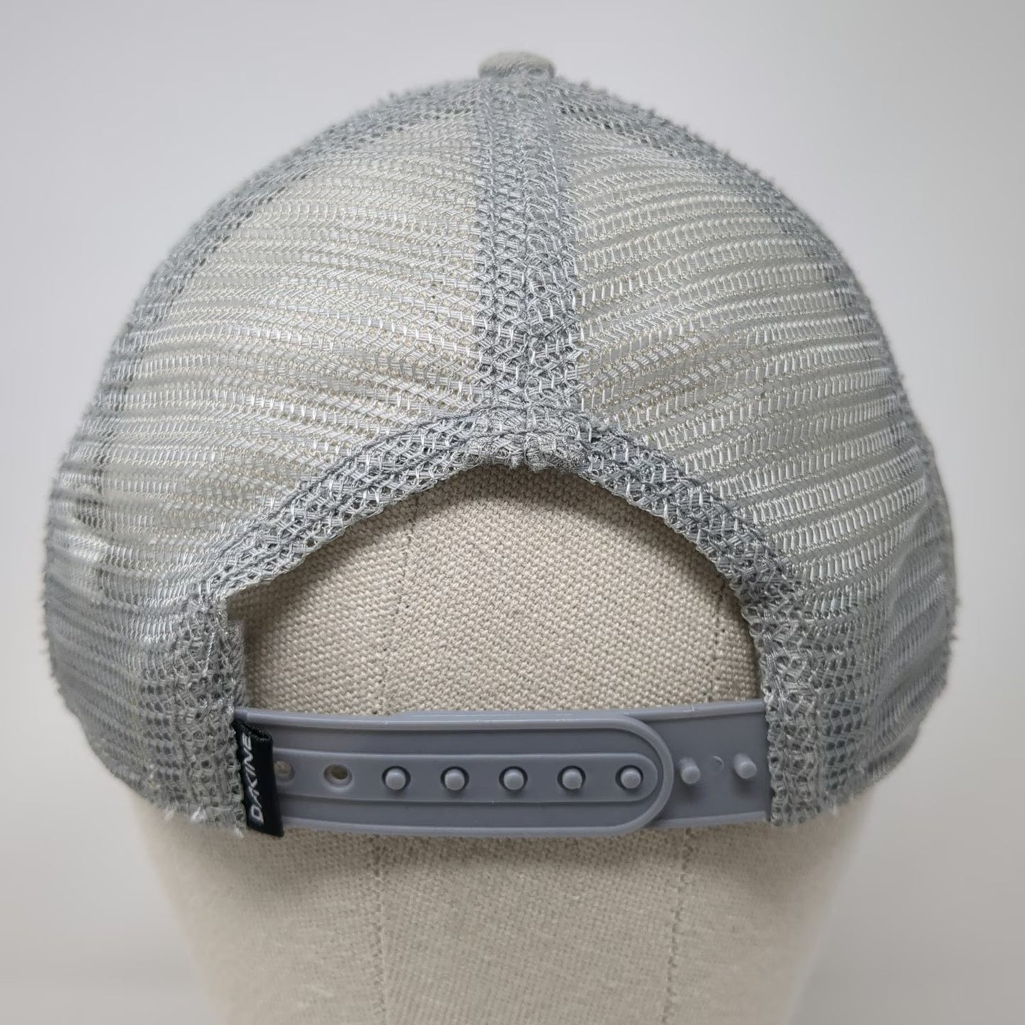 Dakine Trucker Hat Gray OSFM Mesh Back Snapback Curved Bill Mountain Wave hat