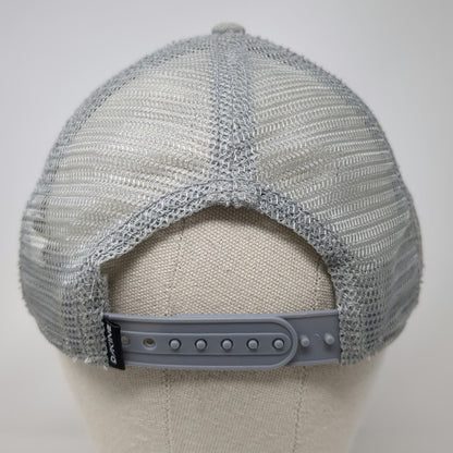 Dakine Trucker Hat Gray OSFM Mesh Back Snapback Curved Bill Mountain Wave hat