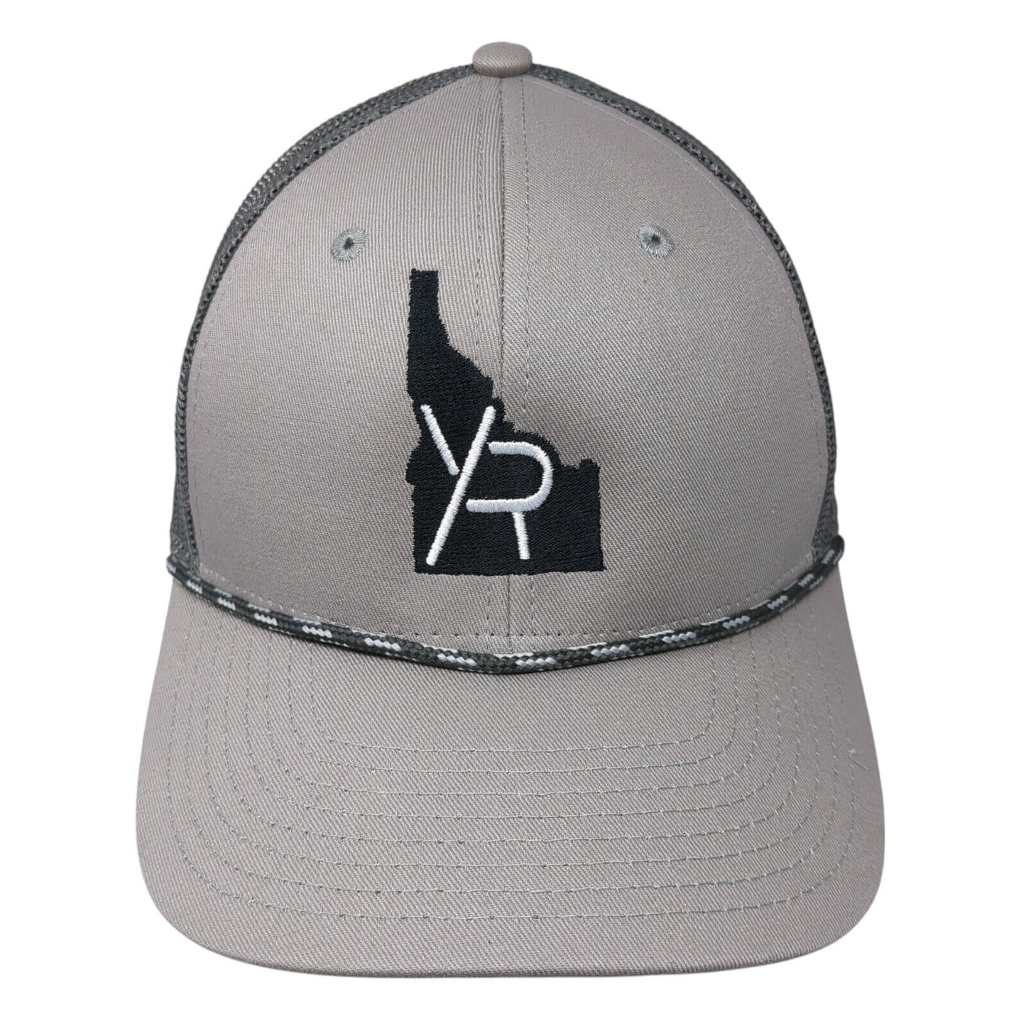YR Idaho Snapback Trucker Hat Gray One Size Adjustable Embroidered Rope The Game